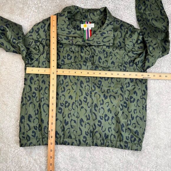 Boden Hardwicke Jacket Leopard Green Linen Blend 6 - Picture 9 of 11